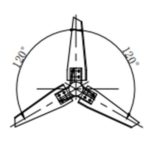 CBY agitator impeller with 3 blades