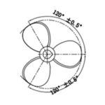 TXL agitator impeller with 3 blades